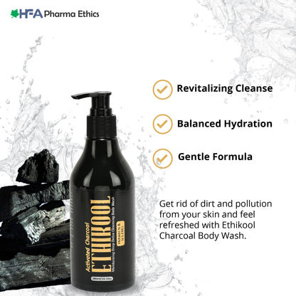 Ethikool Activated Charcoal Body Wash